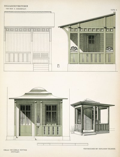 Architecture in Wood, c.1900 by Richard Dorschfeldt
